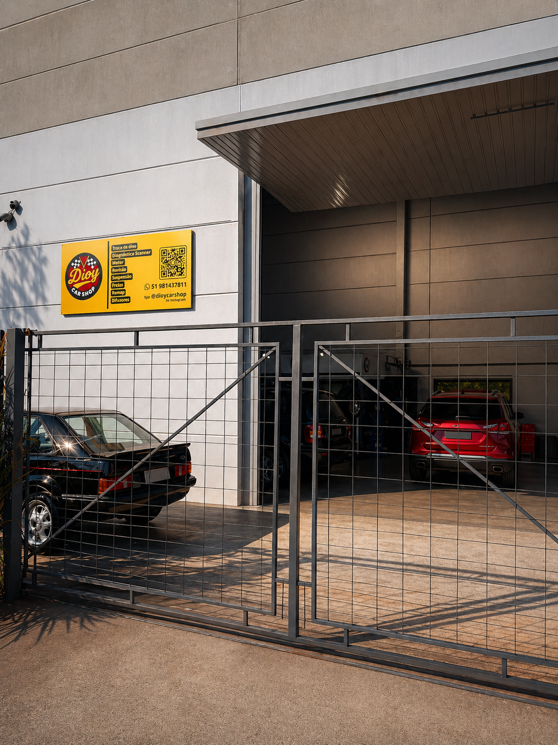 Área de serviços da Dioy Car Shop
